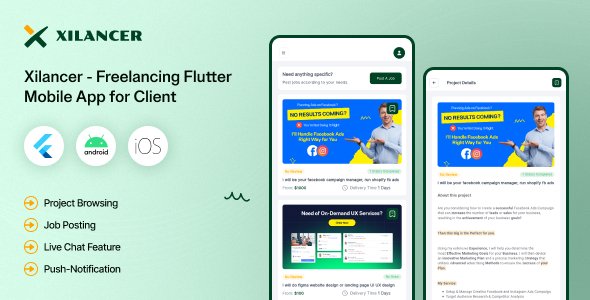 Client Flutter Mobile App - Xilancer Freelancer Marketplace Platform nulled